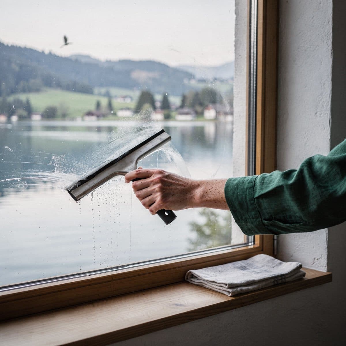 Fensterreinigung in Wetzikon mit Aussicht auf den Pfäffikersee